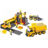 COGO 604 PCS 3D Educational Building Mine Station Engineering Toys for Kids