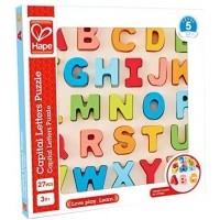 Alphabet Blocks Learning Puzzle | Wooden ABC Letters Colorful Educational Puzzle Toy Board for Toddlers & Kids